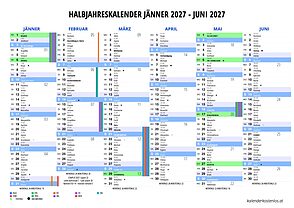 Halbjahreskalender