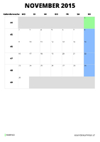 Kalender November 2015 Kalender November 2015 im Hochformat